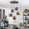 Koyoto Lampadario a sospensione, Lampada a sfera, Lampada a sospensione Oro, Nero, 5-Luci