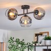 Koyoto Plafoniera, Lampada a sfera Chiaro, Grigio fumo, 3-Luci