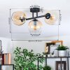 Koyoto Plafoniera, Lampada a sfera Ambrato, Chiaro, 3-Luci