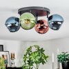 Koyoto Plafoniera, Lampada a sfera Blu, Verde, Ramato, 4-Luci