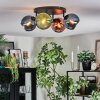 Koyoto Plafoniera, Lampada a sfera Blu, Verde, Ramato, 4-Luci