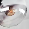 Gastor Plafoniera, Lampada a sfera Cromo, Chiaro, Grigio fumo, 4-Luci