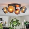Koyoto Plafoniera, Lampada a sfera Blu, Oro, Ramato, 4-Luci