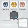 Koyoto Plafoniera, Lampada a sfera Blu, Oro, Ramato, 4-Luci