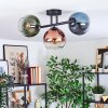 Koyoto Plafoniera, Lampada a sfera Blu, Verde, Chiaro, Ramato, 3-Luci