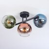 Koyoto Plafoniera, Lampada a sfera Blu, Verde, Chiaro, Ramato, 3-Luci