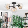 Koyoto Plafoniera, Lampada a sfera Ambrato, Chiaro, 3-Luci