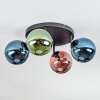 Gastor Plafoniera, Lampada a sfera Blu, Verde, Ramato, 4-Luci