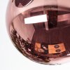 Chehalis Plafoniera, Lampada a sfera Oro, Nero, 3-Luci