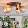 Koyoto Plafoniera, Lampada a sfera Ambrato, Chiaro, Grigio fumo, 4-Luci