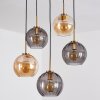 Koyoto Lampadario a sospensione, Lampada a sfera, Lampada a sospensione Oro, Nero, 5-Luci