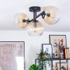 Koyoto Plafoniera, Lampada a sfera Ambrato, Chiaro, 3-Luci
