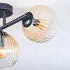 Koyoto Plafoniera, Lampada a sfera Ambrato, Chiaro, 3-Luci