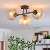 Koyoto Plafoniera, Lampada a sfera Ambrato, Chiaro, 3-Luci