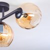 Koyoto Plafoniera, Lampada a sfera Ambrato, 3-Luci