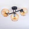 Koyoto Plafoniera, Lampada a sfera Ambrato, 3-Luci