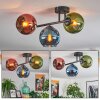 Koyoto Plafoniera, Lampada a sfera Blu, Verde, Ramato, 3-Luci