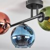 Koyoto Plafoniera, Lampada a sfera Blu, Verde, Ramato, 3-Luci