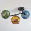 Koyoto Plafoniera, Lampada a sfera Blu, Oro, Verde, 3-Luci