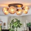 Koyoto Plafoniera, Lampada a sfera Ambrato, 4-Luci
