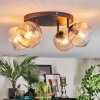Koyoto Plafoniera, Lampada a sfera Ambrato, Chiaro, 4-Luci