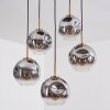 Ripoll Lampadario a sospensione, Lampada a sfera, Lampada a sospensione Oro, Nero, 5-Luci