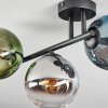 Gastor Plafoniera, Lampada a sfera Blu, Cromo, Verde, Chiaro, Grigio fumo, 3-Luci