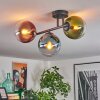 Gastor Plafoniera, Lampada a sfera Blu, Verde, Chiaro, Ramato, 3-Luci