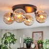 Ripoll Plafoniera, Lampada a sfera Ambrato, 4-Luci