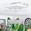 Tavlov Plafoniera, Panel LED Bianco, 1-Luce
