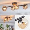 Chehalis Plafoniera, Lampada a sfera Ambrato, Chiaro, 4-Luci
