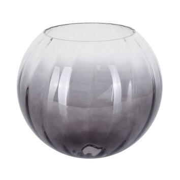 Paralume in vetro  Koyoto Vetro di ricambio, pezzo di ricambio 25 cm Chiaro, Grigio fumo