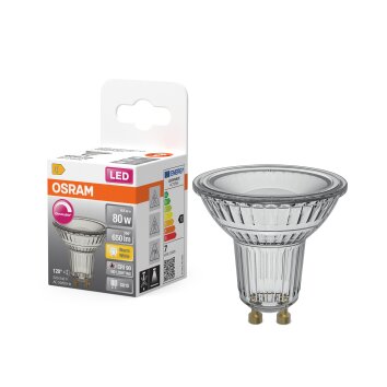 Illuminazione Osram GU10 7.9 Watt bianco caldo dimmerabile 650 Lumen