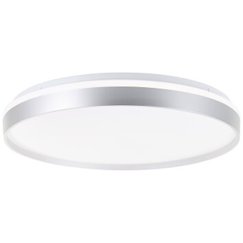 Illuminazione Brilliant Britt Plafoniera LED Bianco, 1-Luce, Telecomando