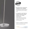 Illuminazione Paul Neuhaus BENTE Lampada da terra LED Argento, 1-Luce