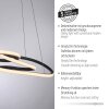 Illuminazione Paul Neuhaus TWIST Lampada a sospensione LED Nero, 1-Luce
