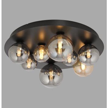 Illuminazione Paul Neuhaus POPSICLE Plafoniera LED Nero, 8-Luci