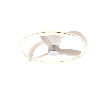 Illuminazione Reality mit Lampada con ventilatore LED Bianco, 1-Luce, Telecomando