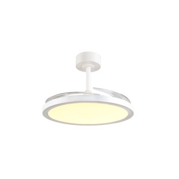 Illuminazione Reality mit Lampada con ventilatore LED Bianco, 1-Luce, Telecomando