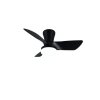 Illuminazione Reality mit Lampada con ventilatore LED Nero, 1-Luce, Telecomando