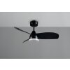Illuminazione Reality mit Lampada con ventilatore LED Nero, 1-Luce, Telecomando
