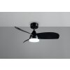 Illuminazione Reality mit Lampada con ventilatore LED Nero, 1-Luce, Telecomando