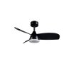Illuminazione Reality mit Lampada con ventilatore LED Nero, 1-Luce, Telecomando