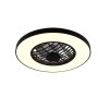 Illuminazione Reality mit Lampada con ventilatore LED Nero, 2-Luci, Telecomando, Cambia colore