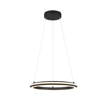 Illuminazione Trio Leuchten Amador Lampada a sospensione LED Nero, 1-Luce