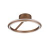 Illuminazione Trio Leuchten Amador Plafoniera LED Marrone, 1-Luce