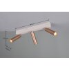 Illuminazione Trio Leuchten Ambala Faretto da soffitto LED Marrone, 3-Luci