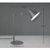 Illuminazione Trio Leuchten Cosima Lampada da tavolo Antracite, 1-Luce