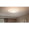 Illuminazione Trio Leuchten Costa Plafoniera LED Bianco, 1-Luce, Telecomando