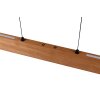 Illuminazione Trio Leuchten Edgewood Lampada a sospensione LED Legno chiaro, 1-Luce